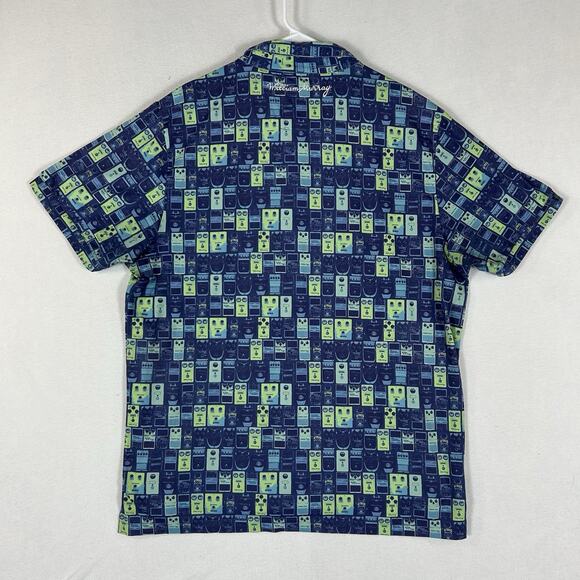 William Murray Polo Golf Shirt Mens XL Blue WMG Distortion Casual Short Sleeve - Picture 5 of 9
